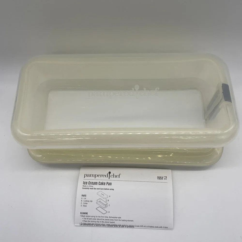 Pampered Chef Ice Cream Cake Pan 1551 Mold‎ Discontinued + Instructions